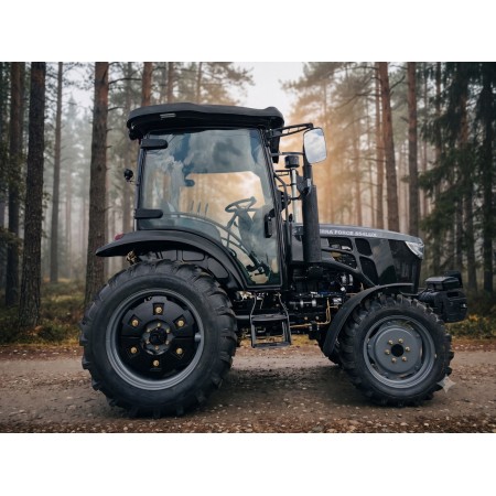 Трактор TERRA FORCE 554 LUX Pro — Професійний міні-трактор 50 к.с. з люксовою кабіною, кондиціонером та камерами 360°